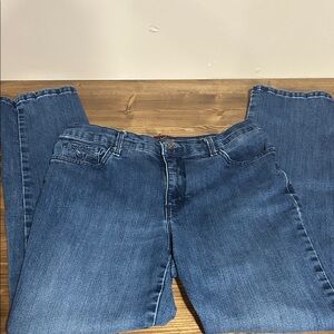 Gloria Vanderbilt Dark Blue Straight Leg Jeans size 8